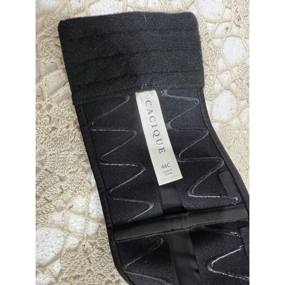 Cacique Women Bra 46C Black Strapless Underwire - Picture 3 of 5